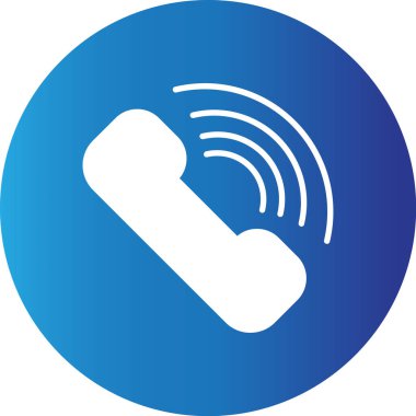 Web kullanımı için Sinyal Basit Vektör Simgesi ile Telefon