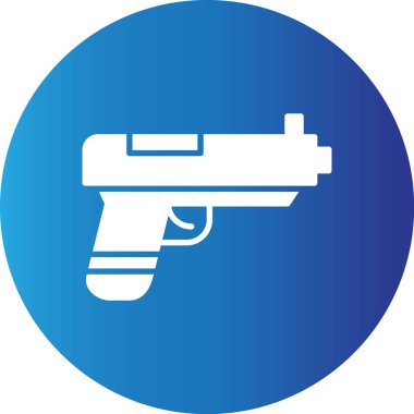 Web Kullanımı için Tabanca Basit Vektör Simgesi