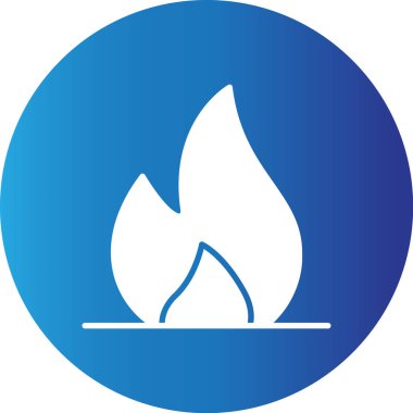 Web Kullanımı için Alev Basit Vektör Simgesi