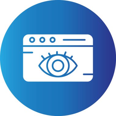 Web kullanımı için Basit Vektör Simgesini Görüntüler