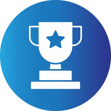 Web kullanımı için Madalya Kupası Basit Vektör Simgesi