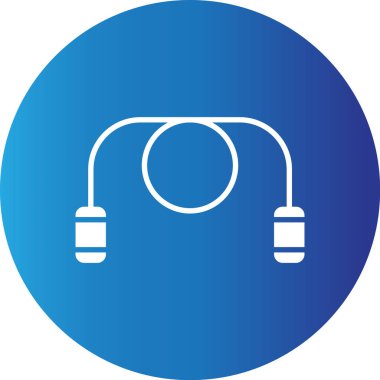 Web kullanımı için Atlama İpi Basit Vektör Simgesi