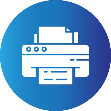 Web kullanımı için Yazıcı Basit Vektör Simgesi