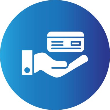 Web kullanımı için Atm Kart Basit Vektör Simgesi