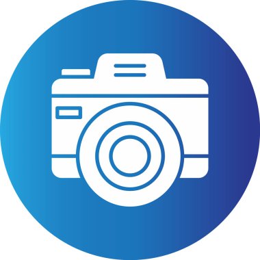 Web kullanımı için Fotoğraf Kamerası Basit Vektör Simgesi