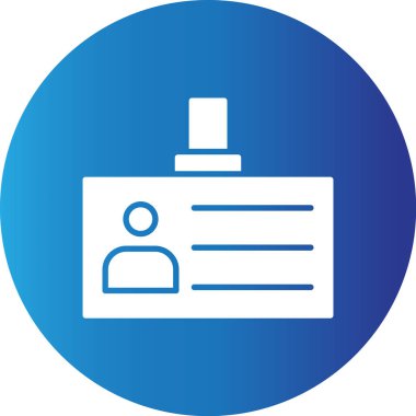 Web Kullanımı için Kimlik Kartı Basit Vektör Simgesi