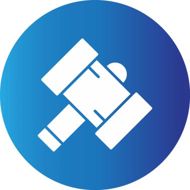 Web kullanımı için Çekiç Basit Vektör Simgesi