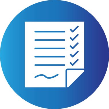 Web kullanımı için Basit Vektör Simgesini Listele