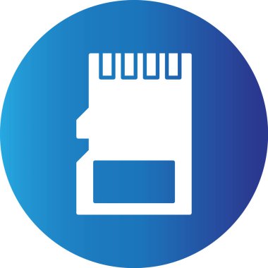 Web kullanımı için Bellek Kartı Basit Vektör Simgesi