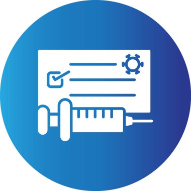Web kullanımı için Aşılama Kartı Basit Vektör Simgesi