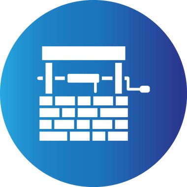 Web kullanımı için Su Kuyusu Basit Vektör Simgesi