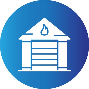 Web kullanımı için İtfaiye İstasyonu Basit Vektör Simgesi