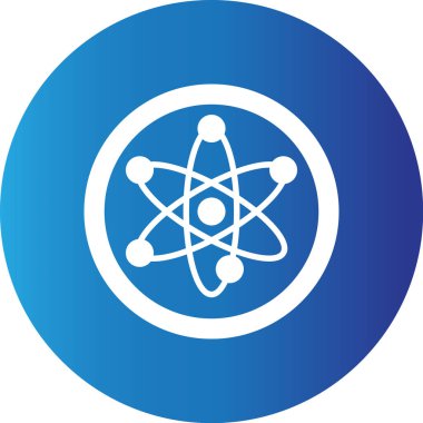 Web Kullanımı için Atom Basit Vektör Simgesi