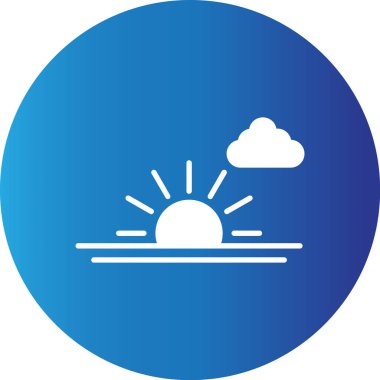 Web kullanımı için Güneş Basit Vektör Simgesi