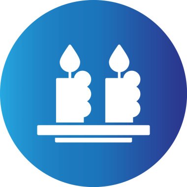 Web kullanımı için Mum Basit Vektör Simgesi