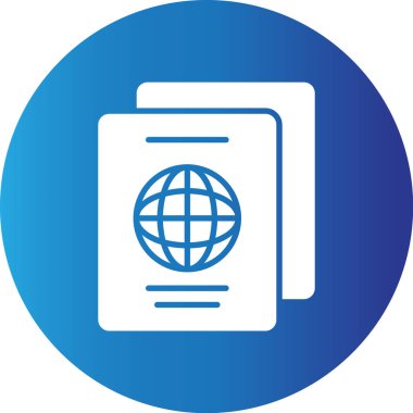 Web kullanımı için Pasaport Basit Vektör Simgesi