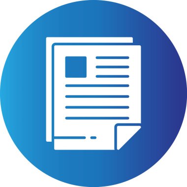 Web kullanımı için Belge Basit Vektör Simgesi