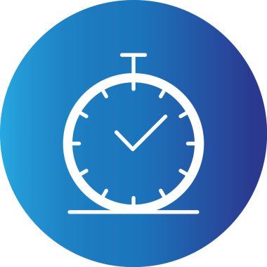 Web Kullanımı için Basit Saat Vektör Simgesi