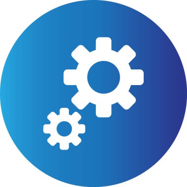 Web kullanımı için Cogwheel Basit Vektör Simgesi