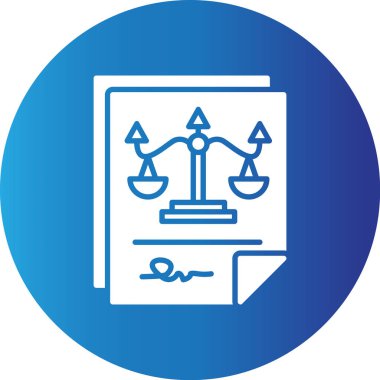 Web kullanımı için Yasal Kağıt Basit Vektör Simgesi