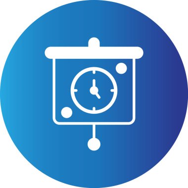 -Web kullanımı için Zaman Yönetimi Sunumu Basit Vektör Simgesi