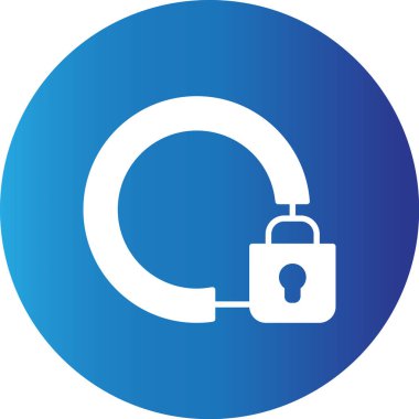 Web kullanımı için Basit Vektör Simgesini Kilitle