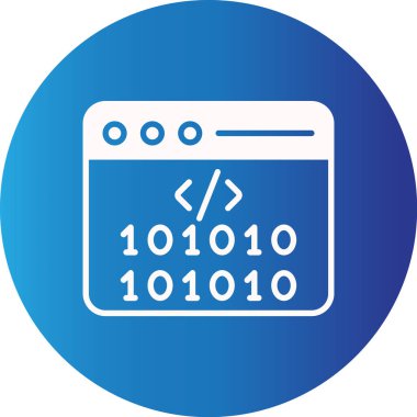 Web kullanımı için Kodlama Basit Vektör Simgesi