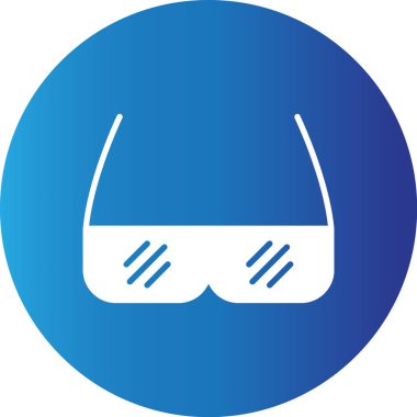 Web kullanımı için Basit Vektör Simgesini Gözlükler