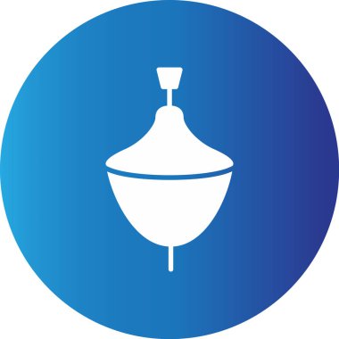 Web kullanımı için Dönen Üst Basit Vektör Simgesi