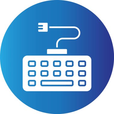 Web kullanımı için Klavye Basit Vektör Simgesi