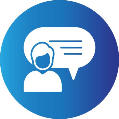 Web kullanımı için Konuşma Baloncuğu Basit Vektör Simgesi