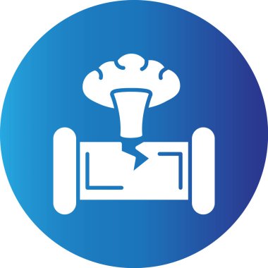 Web kullanımı için Gaz Sızıntısı Basit Vektör Simgesi