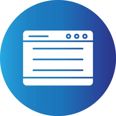 Web kullanımı için Tarayıcı Basit Vektör Simgesi