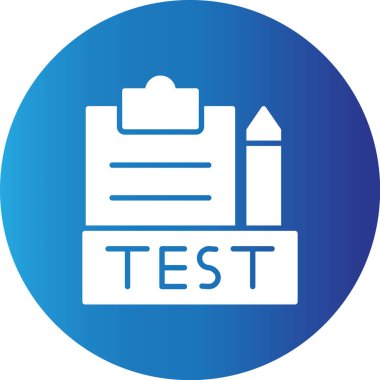Web kullanımı için Basit Vektör Simgesini Test Et