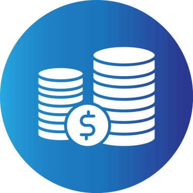 Web kullanımı için Sikkeler Basit Vektör Simgesi