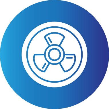 Web kullanımı için Radyasyon Basit Vektör Simgesi