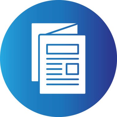 Web Kullanımı için Basit Vektör Simgesi Broşürü