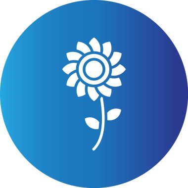 Web Kullanımı için Çiçek Basit Vektör Simgesi