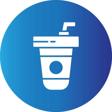 Web Kullanımı İçin Yumuşak İçecek Basit Vektör Simgesi