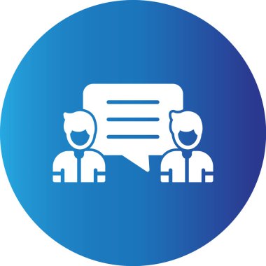 Web Kullanımı İçin Basit Vektör Simgesi Sohbeti