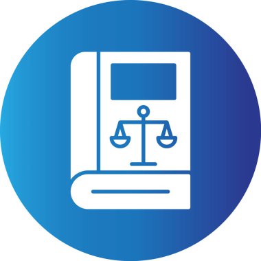Web Kullanımı için Hukuk Kitabı Basit Vektör Simgesi
