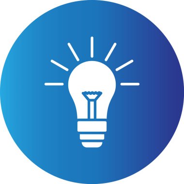 Web kullanımı için Ampul Basit Vektör Simgesi