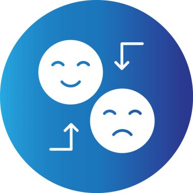 Web Kullanımı İçin Duygusal Basit Vektör Simgesi