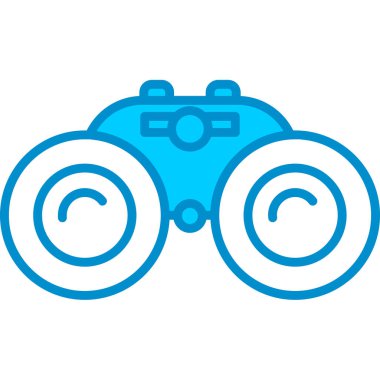 Web kullanımı için Dürbün Basit Vektör Simgesi