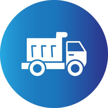 Web kullanımı için Kamyon Basit Vektör Simgesini Dök