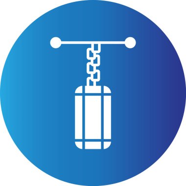 Web kullanımı için Boks Çantası Basit Vektör Simgesi