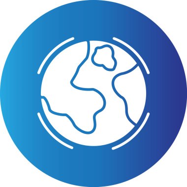 Web kullanımı için Dünya Basit Vektör Simgesi