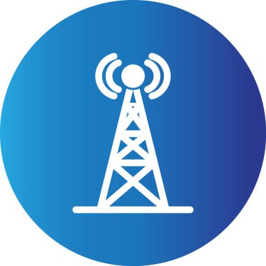 Web kullanımı için Sinyal Kulesi Basit Vektör Simgesi