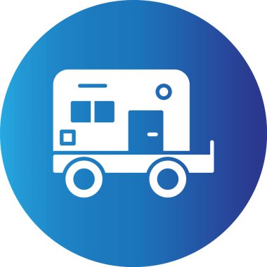 Web kullanımı için Kamp Van Basit Vektör Simgesi