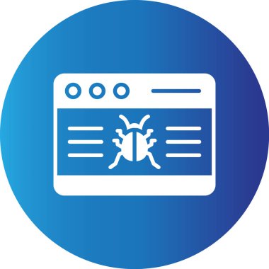 Web Kullanımı için Web sitesi Saldırısı Basit Vektör Simgesi